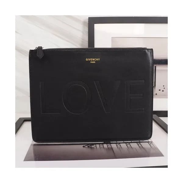 Givenchy 2019 Leather Clutch Bag,30cm - 지방시 2019 레… - 1