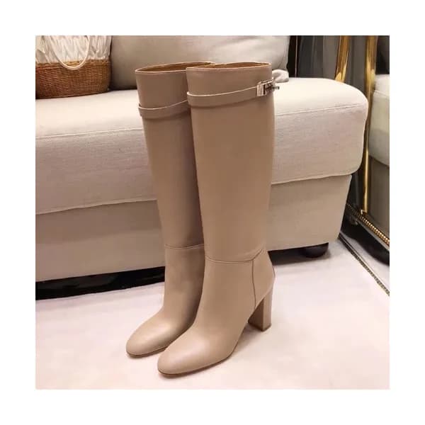 Hermes 2019 Ladies Leather High Heel Boots - 에르메스… - 1