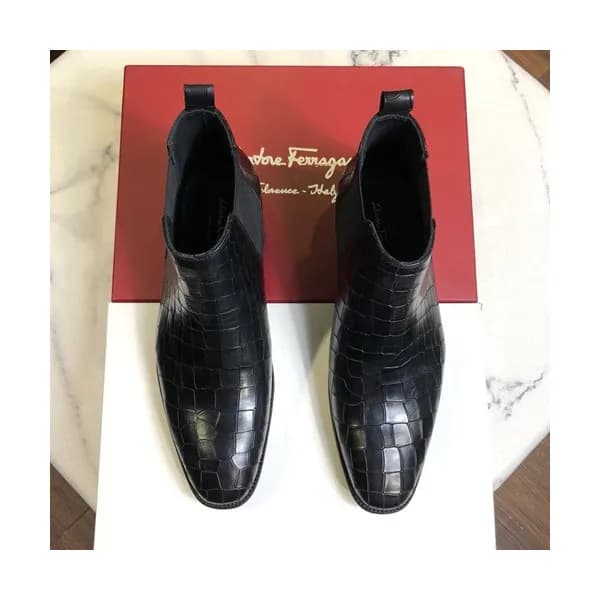 Ferragamo 2019 Mens Leather Boots - 페라가모 2019 남성용 … - 1