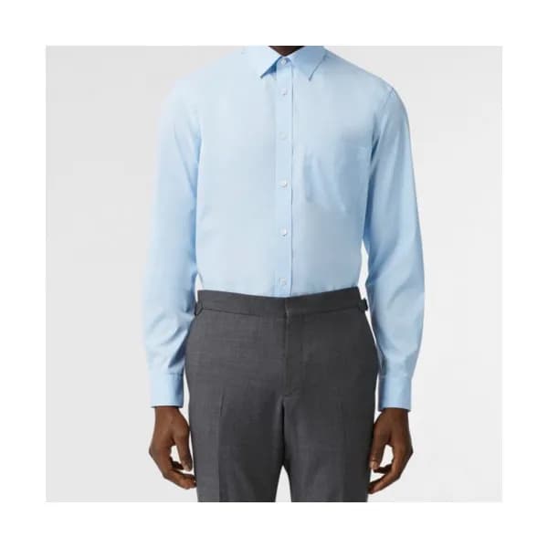 Burberry 2019 Mens Vintage Logo Slim Fit Cotton sh… - 1