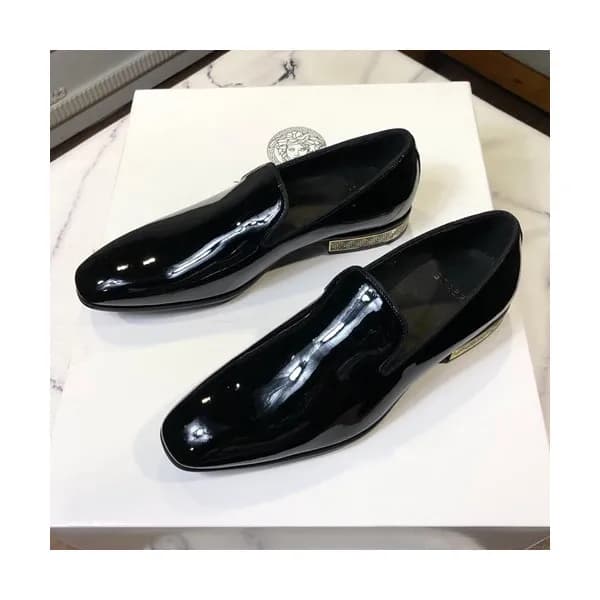 Versace 2019 Mens Leather Shoes - 베르사체 2019 남성용 레… - 1
