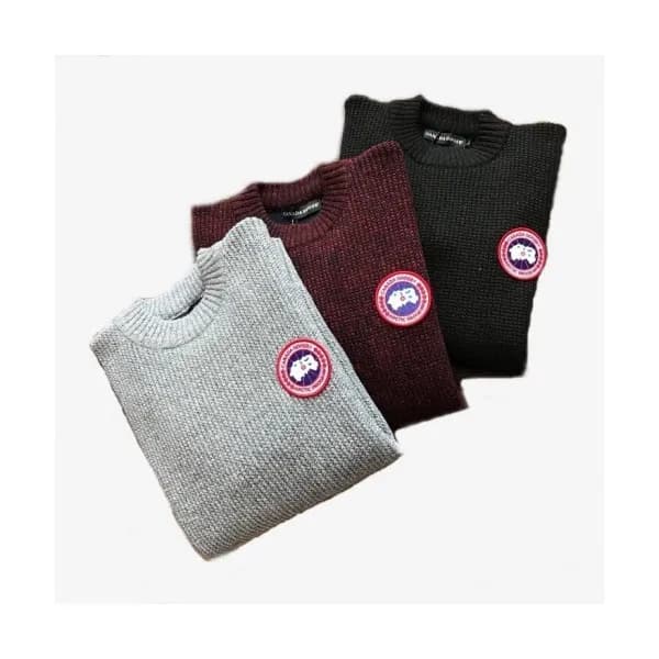 Canada goose 2019 Mens Patch Logo Casual Wool Swea… - 1