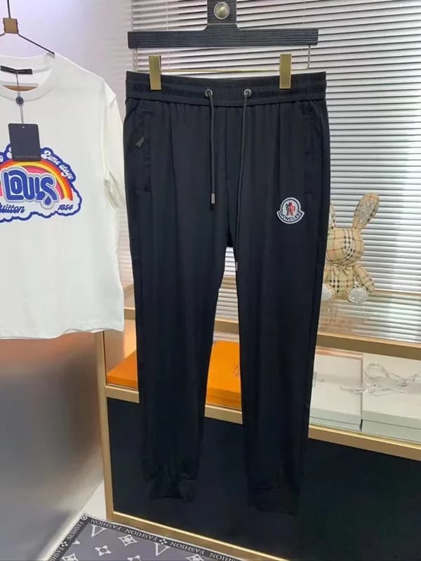 Moncler 2022 Mens Casual Logo Cotton Training Pant… - 1