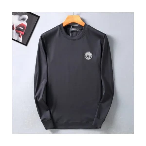 Versace 2019 Mens Medusa Crew-neck Silket Tshirt -… - 1