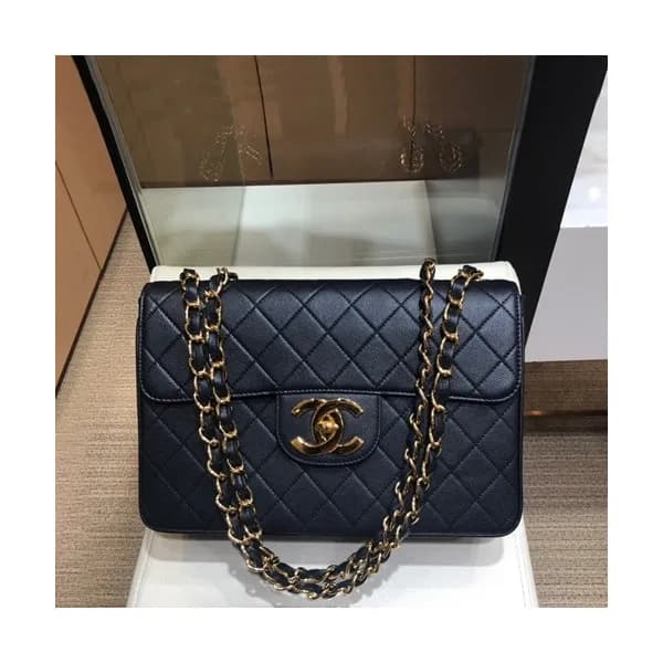 Chanel 2019 Leather Chain Shoulder Cross Bag,30CM … - 1