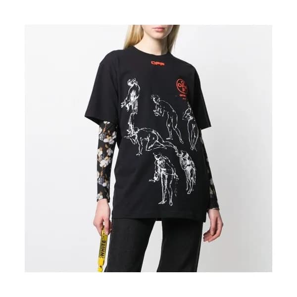[오프화이트]Off-white 2020 Mm/Wm Printing Logo Crew - n… - 1