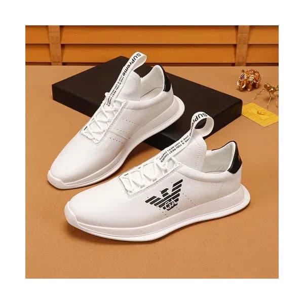 Armani 2019 Mens Leather Sneakers - 알마니 2019 남성용 … - 1