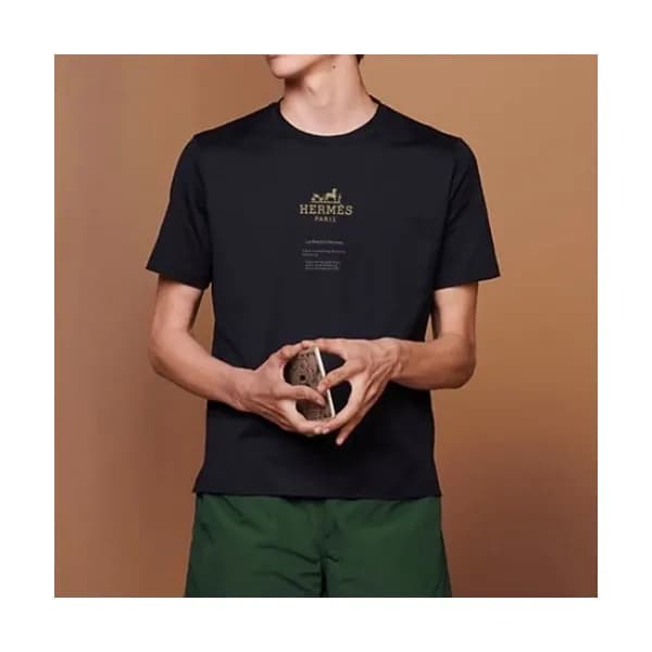 [에르메스]Hermes 2021 Mens Crew-neck Short Sleeved Tsh… - 1