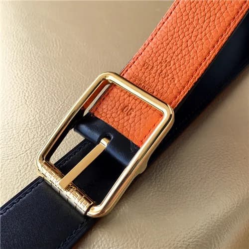 [매장판}Hermes 2021 Men's Leather Belt,3.2cm - 에르… - 1