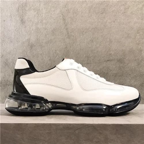 Prada 2021 Men's Leather Sneakers - 프라다 2021 남… - 1