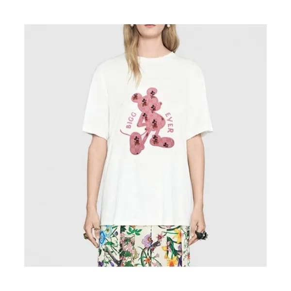 Gucci Mm/Wm Logo Short Sleeved Tshirts White - 구찌… - 1