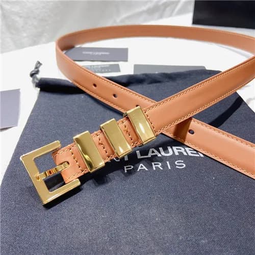 Saint Laurent 2021 Women's Leather Belt,2.0cm,… - 1