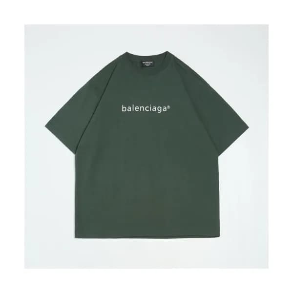 Balenciaga Mm/Wm Logo Cotton Short Sleeved Tshirt… - 1