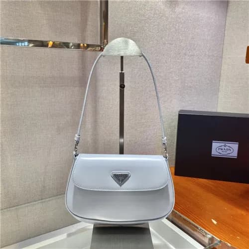 [유니크한]Prada 2021 Women's Leather Hobo Bag,23cm… - 1