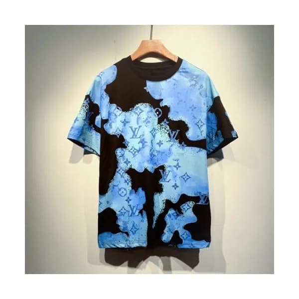 Louis vuitton Mm/Wm Logo Short Sleeved Tshirts Bl… - 1