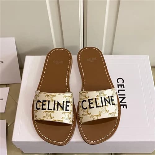 Celine 2021 Women's Leather Slipper,CELS0016 -… - 1