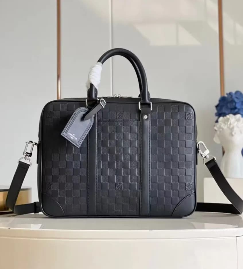 Louis Vuitton 2023 Men's Leather Satchel Bag,36.5c… - 1