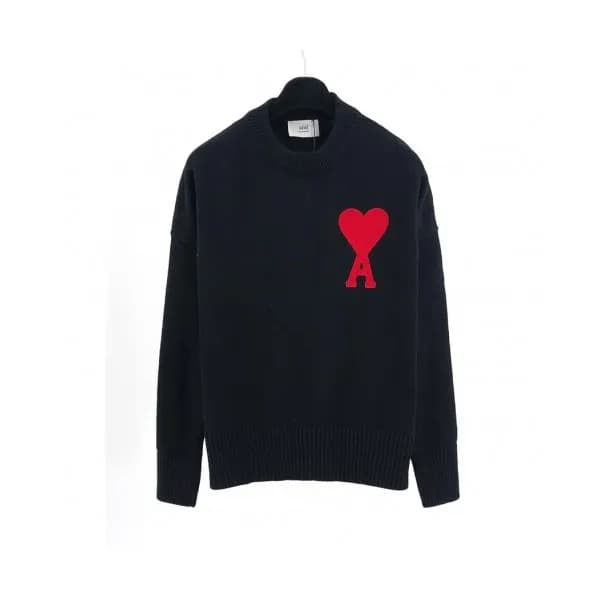Ami Mm/Wm Logo Casual Turtle-neck Sweaters - 아미 2… - 1