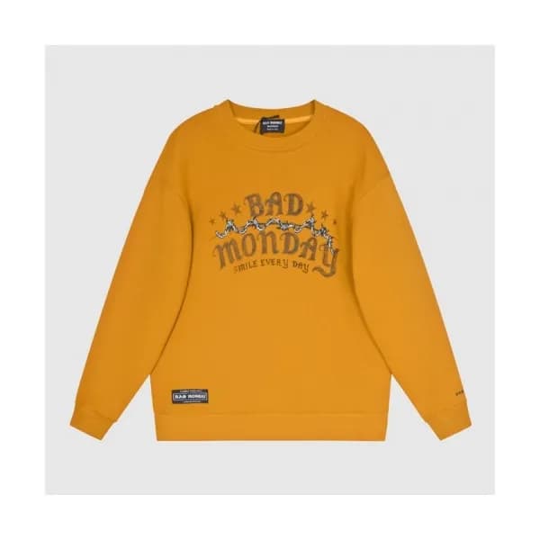 BAD MONDAY Mm/Wm Logo Oversize Cotton Thirts Ora… - 1
