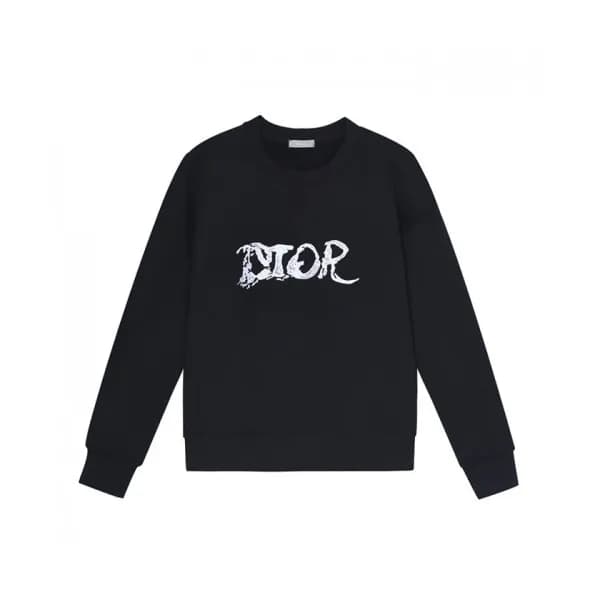 Dior Mens Logo Casual Cotton Tshirts Black - 디올 2… - 1