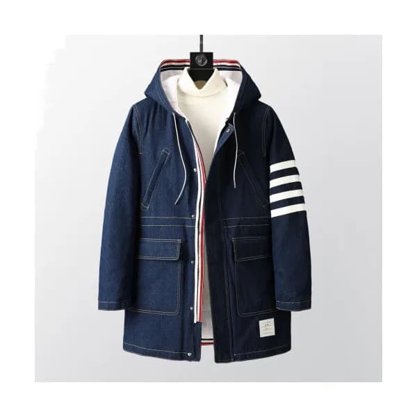 Thom Browne Mens Casual Coats Navy - 톰브라운 남성 캐쥬얼… - 1
