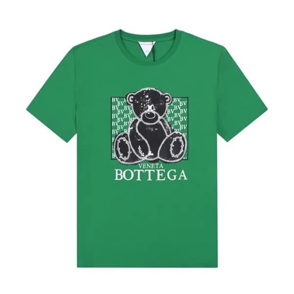 보테가 남성 크루넥 그린 반팔티 - Mens Green Tshirts - bot0236x - 1