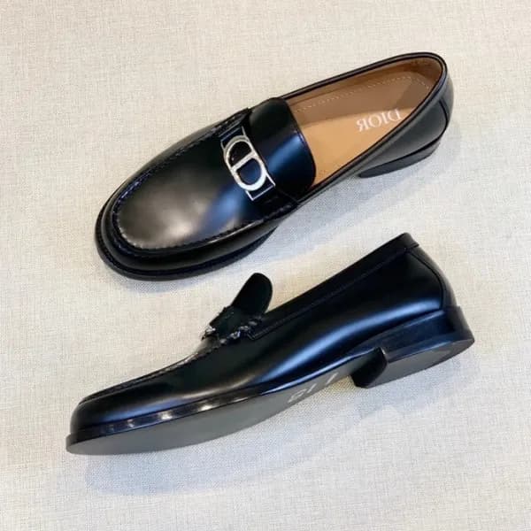 디올 남성 모던 블랙 로퍼 - Mens Black Loafer - dio01772x - 1