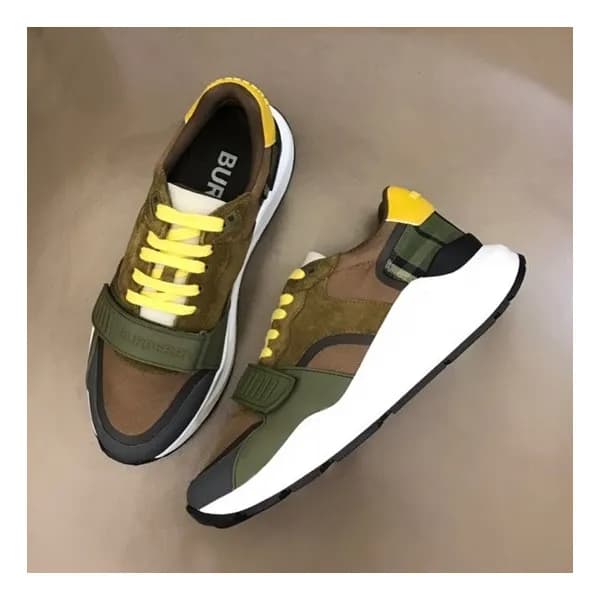 버버리 남성 벨크로 브라운 스니커즈 - Mens Brown Sneakers - bur044… - 1