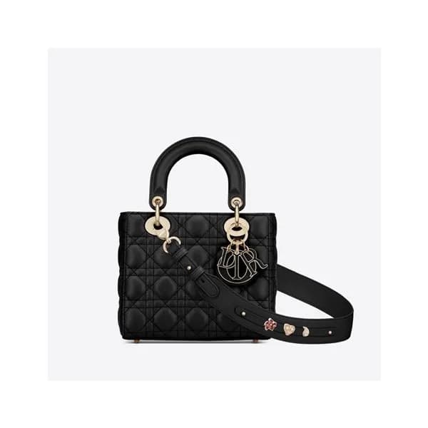 디올 여성 블랙 레이디백 - Womens Black Lady Bag - dio01908x - 1