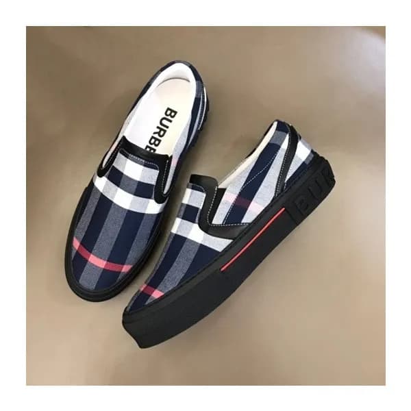 버버리 남성 빈티지 네이비 로퍼 - Mens Navy Loafer - bur04444x - 1