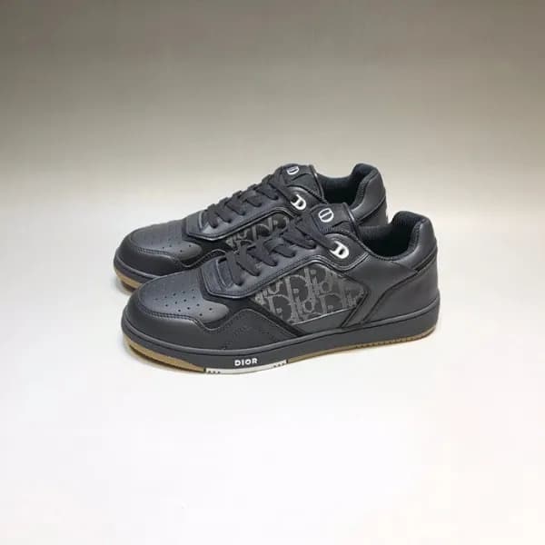 디올 남/녀 캐쥬얼 블랙 스니커즈 - Unisex Black Sneakers - dio02… - 1