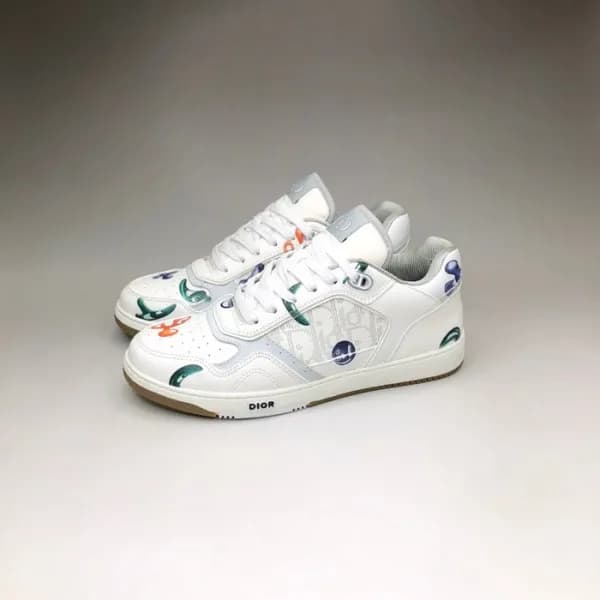 디올 남/녀 캐쥬얼 화이트 스니커즈 - Unisex White Sneakers - dio0… - 1