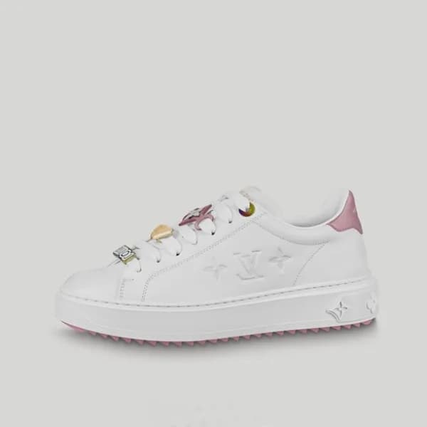루이비통 남/녀 트렌디 화이트 스니커즈 - Unisex White Sneakers - lo… - 1