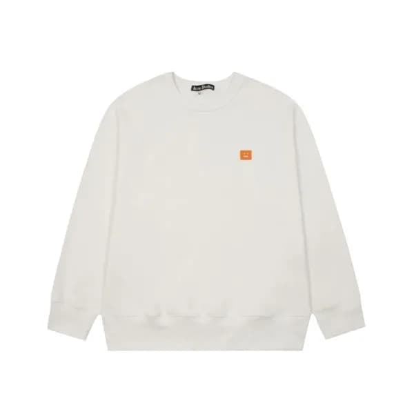 아크네 남/녀 화이트 크루넥 맨투맨 - Acne Unisex White Tshirts - … - 1