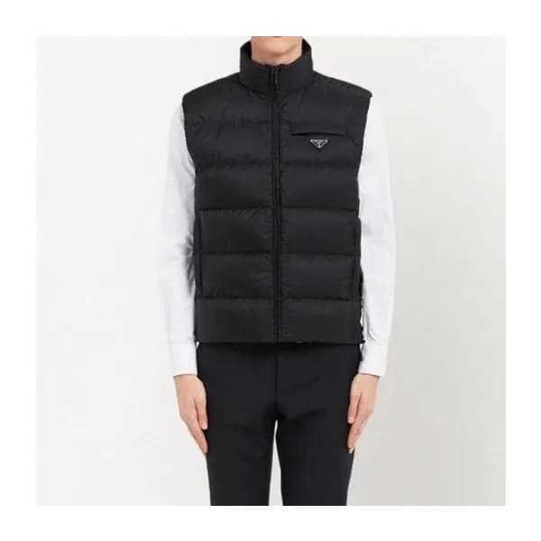 프라다 남성 블랙 다운 베스트 - Prada Mens Black Down Vest - pr… - 1