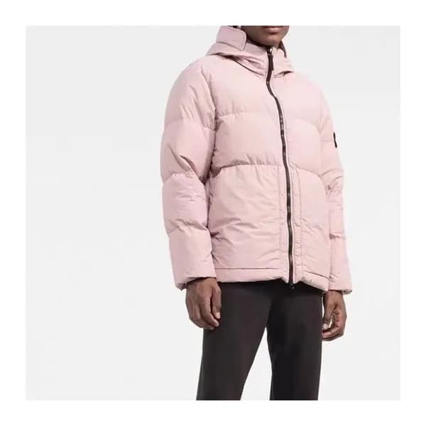 스톤아일랜드 남성 핑크 구스다운 패딩 - Stone Island Mens Pink Padd… - 1