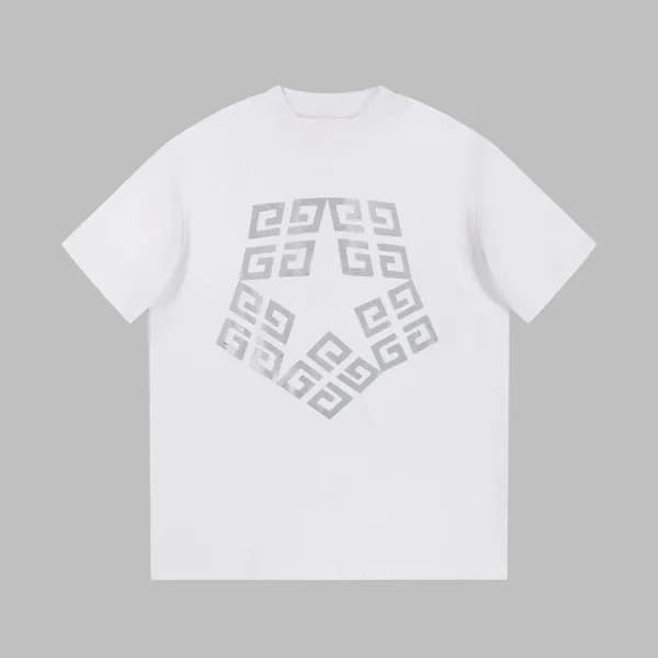 지방시 남성 크루넥 화이트 반팔티 - Givenchy Mens White Tshirts -… - 1