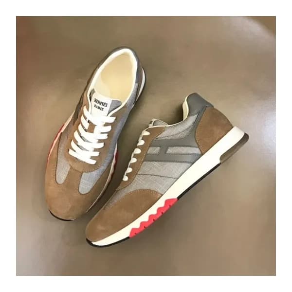 에르메스 남성 그레이 스니커즈 - Hermes Mens Gray Sneakers - he5… - 1