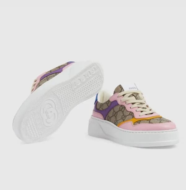 구찌 남/녀 핑크 스니커즈 - Gucci Unisex Pink Sneakers - gu27… - 1