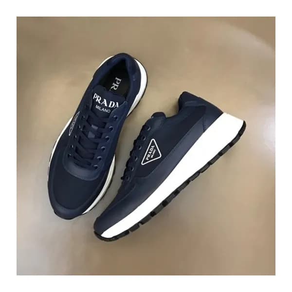 프라다 남성 네이비 스니커즈 - Prada Mens Navy Sneakers - pr351… - 1