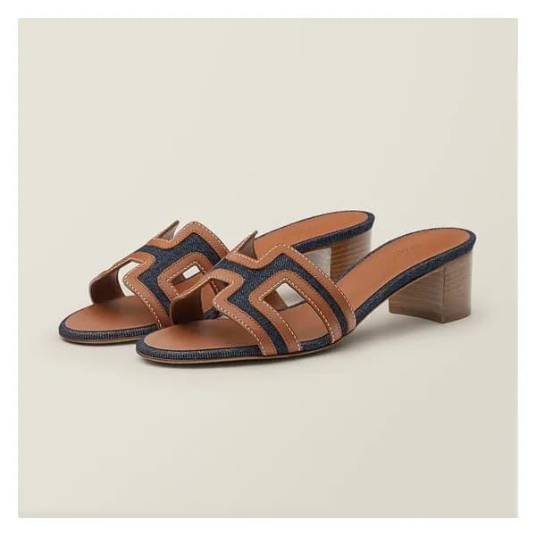 에르메스 여성 카멜 오아시스 - Hermes Womens Camel Slipper - he… - 1