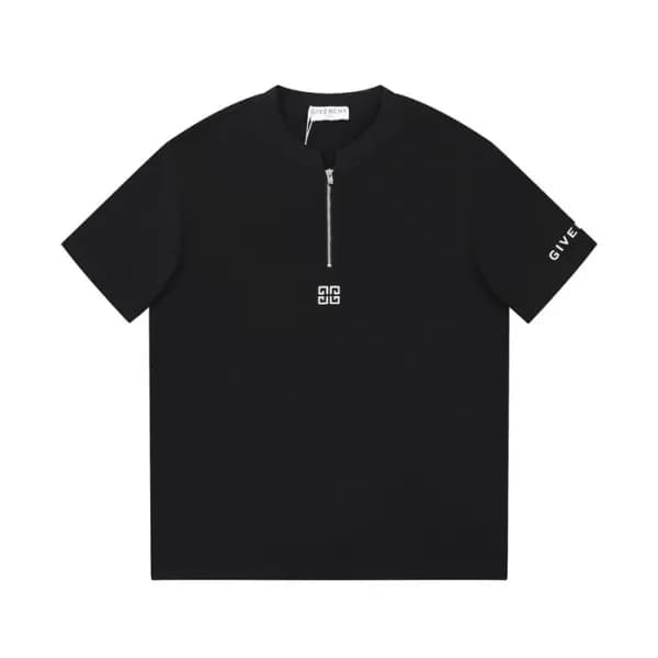 지방시 남성 크루넥 블랙 반팔티 - Givenchy Mens Black Short Slee… - 1