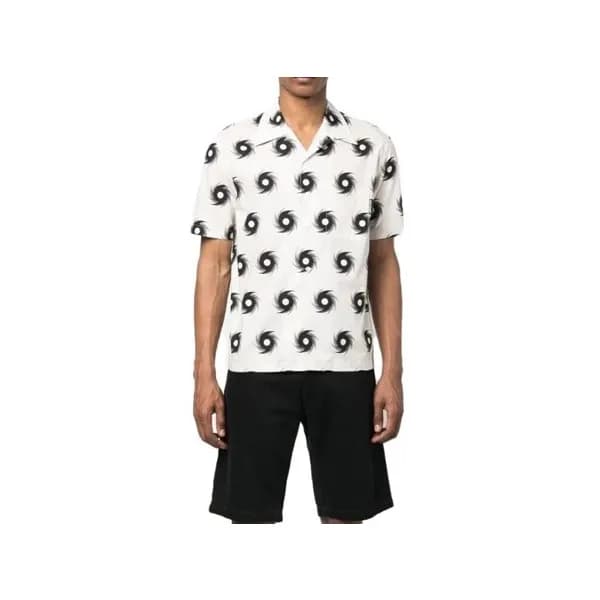 팜 엔젤스 남성 화이트 크루넥 반팔티 - Pam Angels Mens White Tshir… - 1