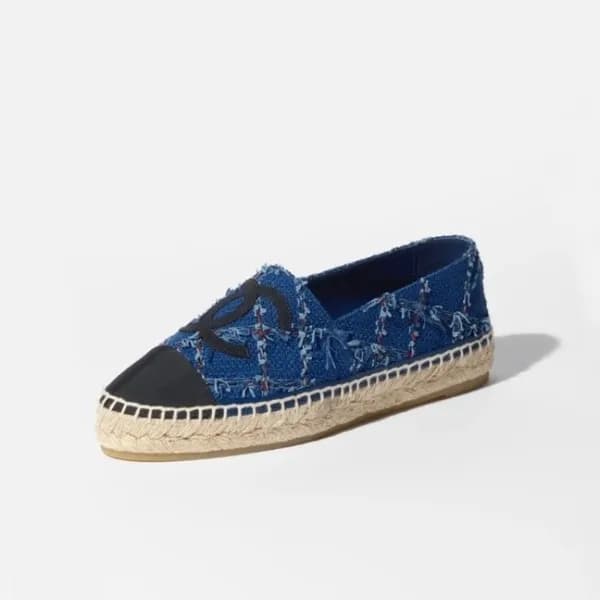 샤넬 여성 블루 CC 슬립온 - Chanel Womens CC Slip-ons - ch41… - 1