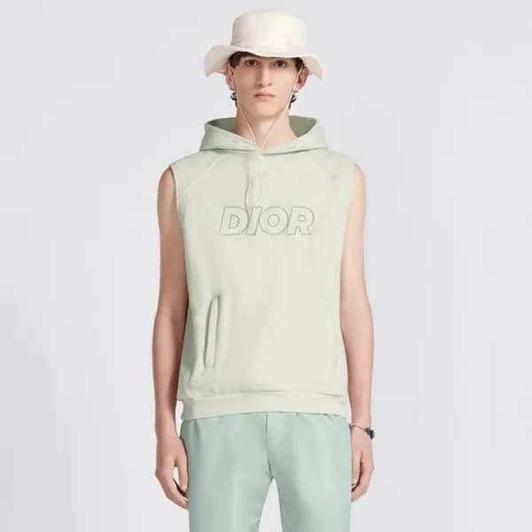 디올 남성 그레이 후드 베스트 - Dior Mens Gray Vest - di676x - 1