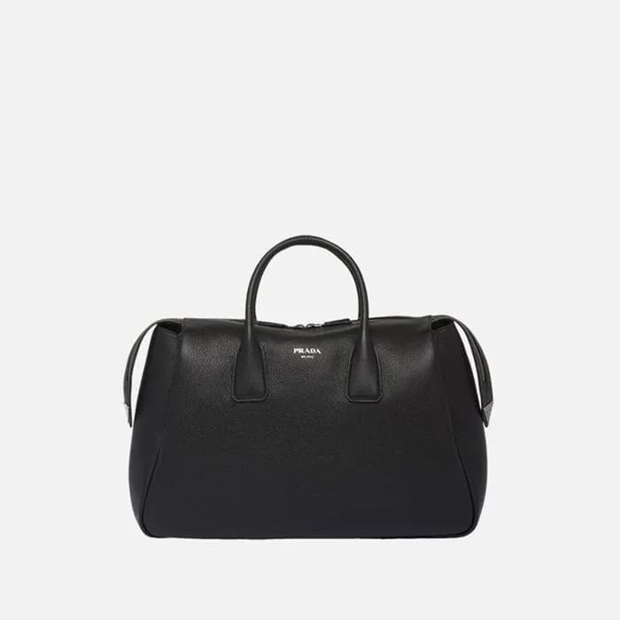 프라다 남성 레더 트래블백 - Prada Mens Black Tote Bag - pr75… - 1
