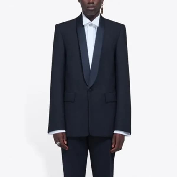 발렌시아가 남성 블랙 슈트 자켓 - Balenciaga Mens Black Suit Jac… - 1