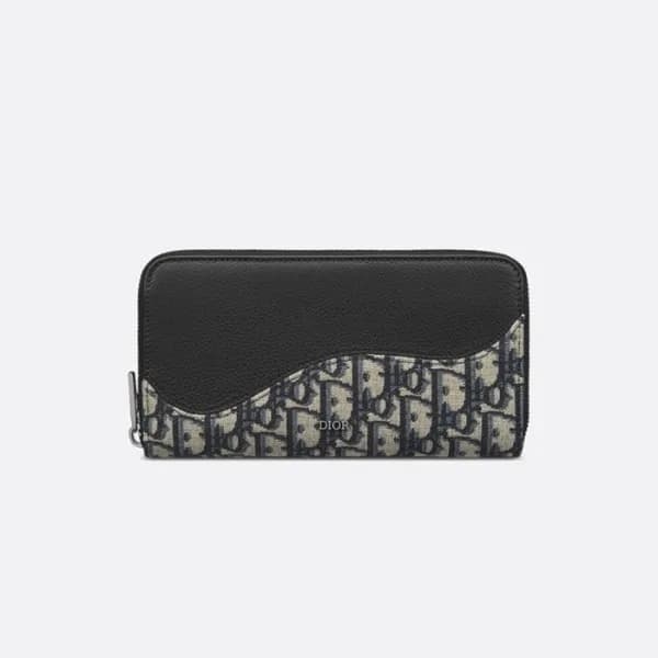 디올 남성 블랙 장지갑 - Dior Mens Black Long Wallets - diw0… - 1