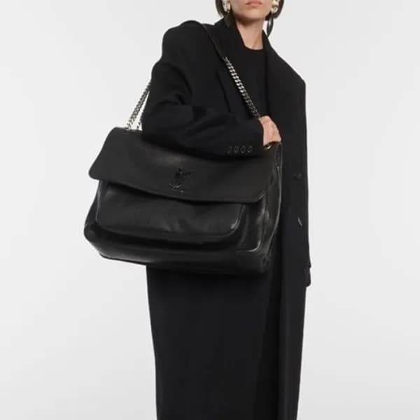 입생로랑 여성 블랙 니키 - Saint Laurent Womens Black Niki - … - 1