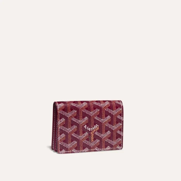 고야드 남/녀 버건디 말쉐르브 카드 홀더- Goyard Unisex Malesherbes … - 1